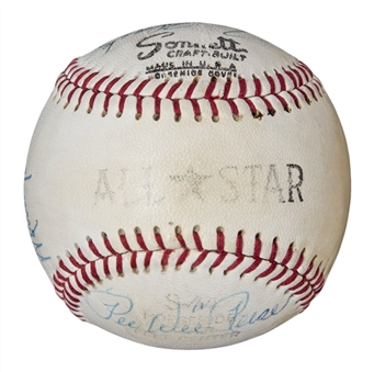 Brooklyn/Los Angeles Dodgers Legends Multi Signed Baseball With 8 Signatures Including Koufax, Drysdale, Reese & Snider (JSA) 